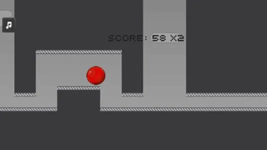 Red Ball Run 2 - Gray World Up screenshot 1