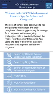 NCCN Reimbursement Resource screenshot 0