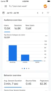 Google Analytics screenshot 1