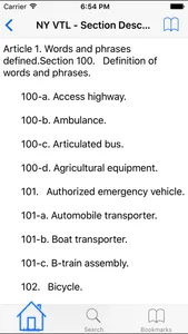 NY Vehicle and Traffic Code screenshot 2