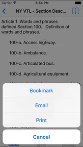 NY Vehicle and Traffic Code screenshot 4