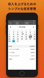 収入・支出管理　富豪への逆算カレンダー screenshot 0