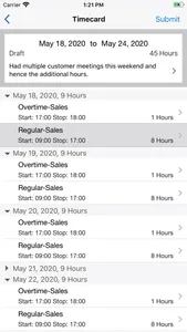 Timecards for EBS screenshot 4