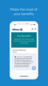 Allianz MyHealth screenshot 2