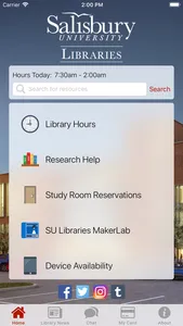 Salisbury University Libraries screenshot 0