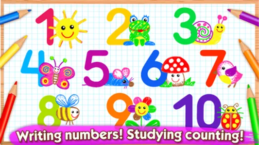 Learn Drawing Numbers for Kids screenshot 0