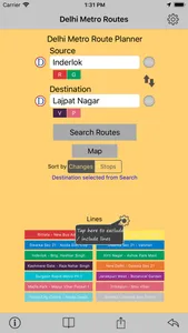 Delhi Metro Route Planner screenshot 0