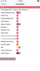 Delhi Metro Route Planner screenshot 3