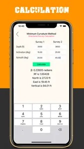 Directional Drilling Calc. screenshot 1