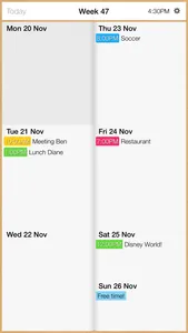 Week Calendar + screenshot 0