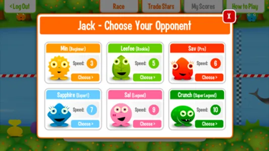 Squeebles Maths Race screenshot 1