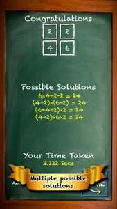 Fun Math - 24 Game Maths Cards screenshot 4