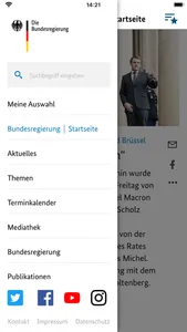 Bundesregierung screenshot 0