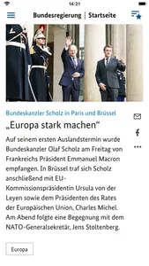 Bundesregierung screenshot 1