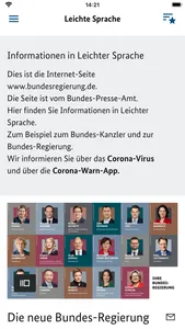 Bundesregierung screenshot 4