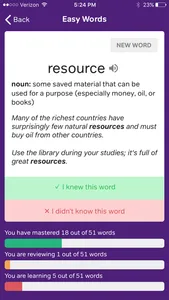 Flashcards - TOEFL Vocabulary screenshot 2