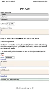 Easy ISO and OHSAS Audits screenshot 5