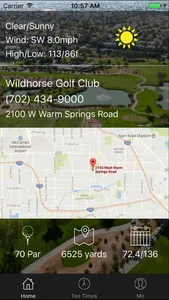 Wildhorse Golf Club Tee Times screenshot 1