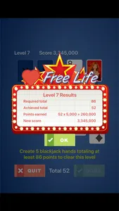 Blackjack Solitaire Supreme screenshot 3