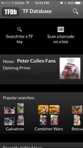 TFDB Transformers fan database screenshot 0