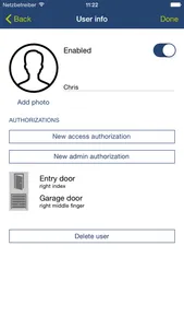 ekey home app screenshot 2