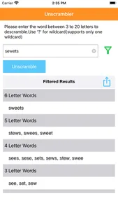 Unscrambler-Word screenshot 2