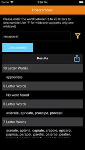 Unscrambler-Word screenshot 4