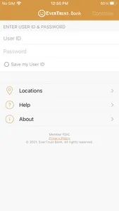 EverTrust Bank Mobile Banking screenshot 0