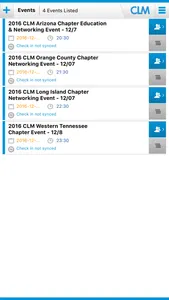 CLM Event Check-In screenshot 4