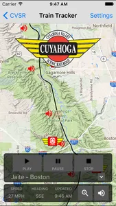 CVSR Train Tracker screenshot 1