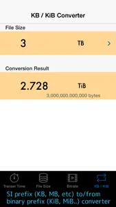 Bitrate Calc (bit rate, file size, and length calculator) screenshot 3