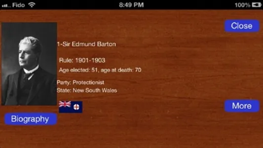 Australian Prime Ministers screenshot 2