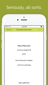 Character Generator screenshot 1
