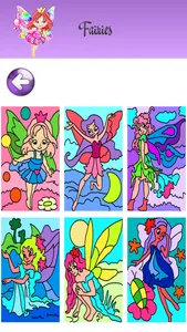 Coloring Pages with Princess Fairy for Girls - Games for little Kids & Grown Ups screenshot 2