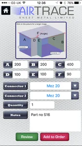Airtrace Ordering App screenshot 1