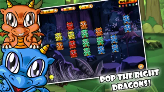 Dragon Poppers HD - Free Creatures Match & Crazy Power Puzzle Game screenshot 1