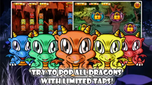 Dragon Poppers HD - Free Creatures Match & Crazy Power Puzzle Game screenshot 2