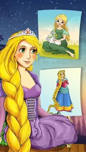 Rapunzel Coloring Book Game screenshot 0