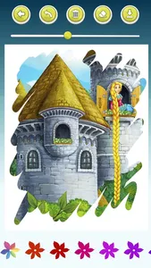 Rapunzel Coloring Book Game screenshot 2