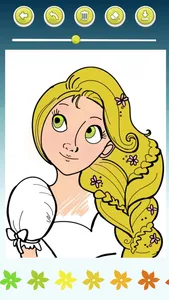 Rapunzel Coloring Book Game screenshot 3