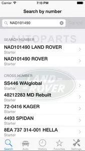 Autoparts for Land Rover screenshot 1