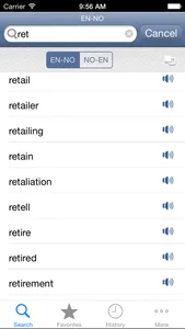 Norwegian<>English Dictionary screenshot 2