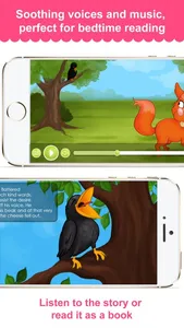 The Fox and the Crow - Narrated classic fairy tales and stories for children screenshot 1