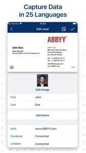 Business Card Reader screenshot 1