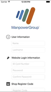 Manpower Mobile timesheet screenshot 1