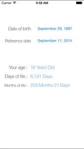 Age Calculator (Life Days) screenshot 0