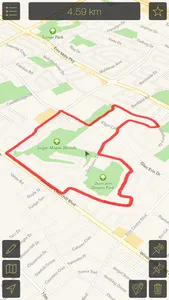 Map Calculator 2.0 - Measure Distance & Area, Map a Walk, Run or Bike Ride screenshot 0