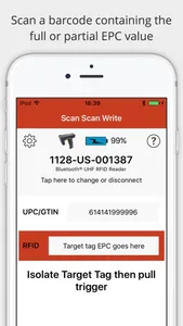 RFID Scan Scan Write screenshot 1