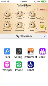 VocalStyler mini Karaoke screenshot 1