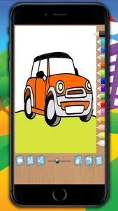 Magic Cars Coloring Book Game screenshot 0